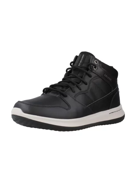 Botki Skechers skórzane czarne
