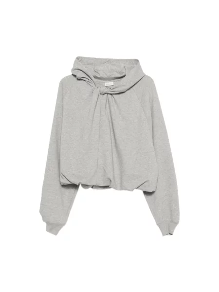 Bluza z kapturem Dries Van Noten z kapturem szara