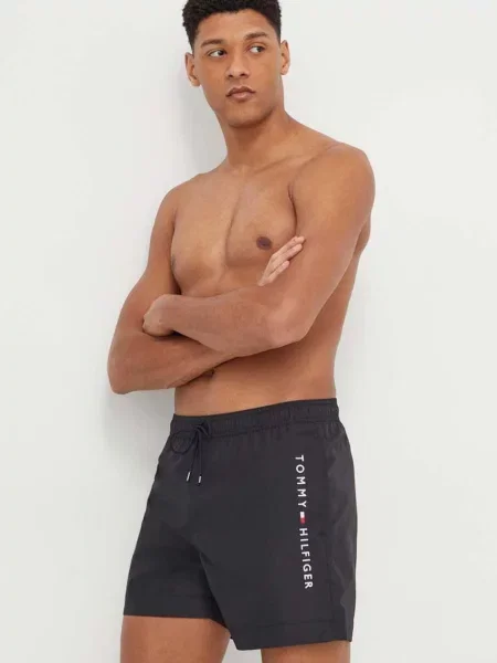 Tommy Hilfiger Kąpielówki Bokserki schwarz czarne