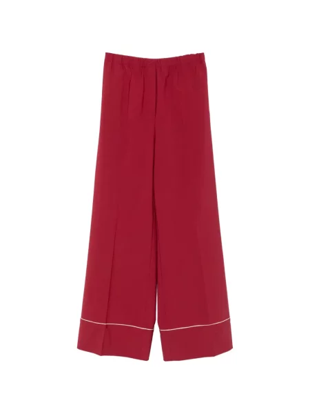 Pantaloni Alberta Ferretti roșu