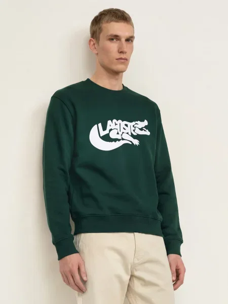 Lacoste Bluza gruen biała