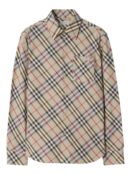 Cămașă Burberry în carouri cu imagine