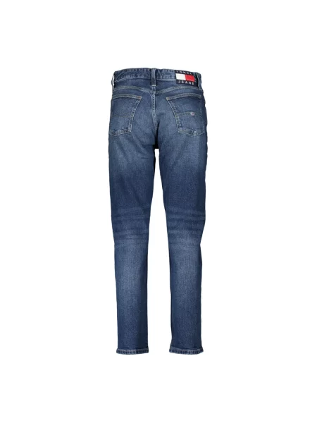 Jeansy Tommy Hilfiger z wysoką talią o krotszym kroju niebieskie