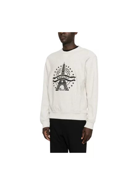 Bluza z kapturem Kenzo z kapturem szara