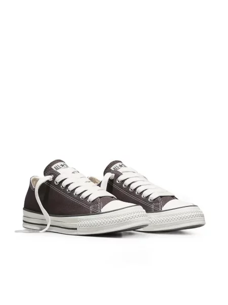 Sneakerși Converse Chuck Taylor All Star cu platformă din piele de căprioară streetstyle negru