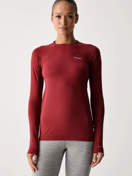 Columbia funkční tričko s dlouhým rukávem Midweight Stretch červené