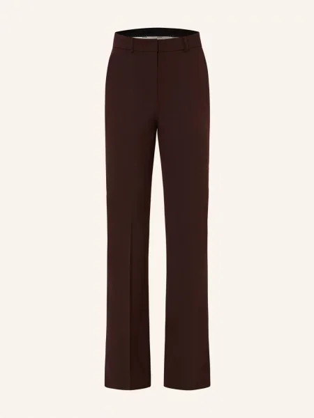 Sportmax Marlene Kalhoty Febe tmavě hnědá