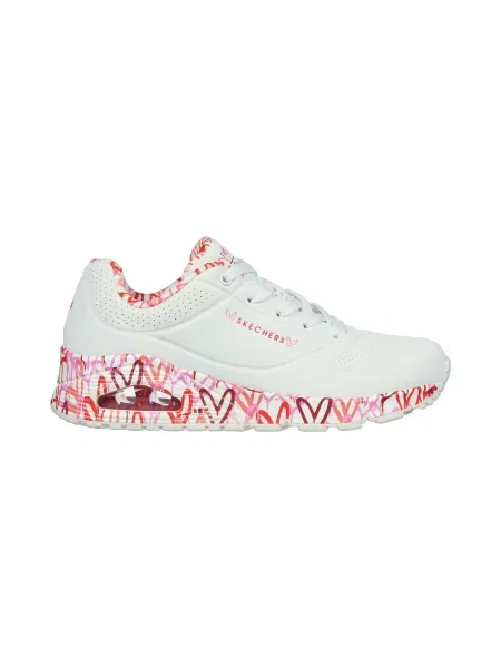 Rövid sneaker Skechers fehér
