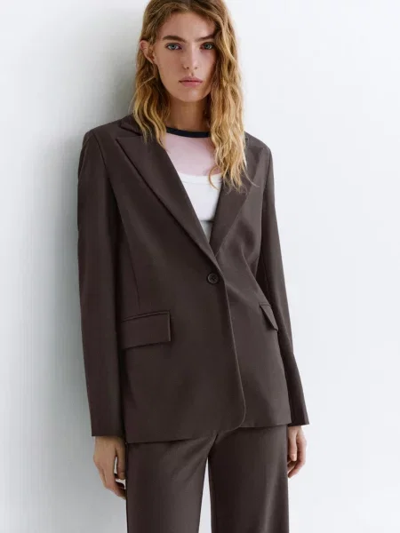 Pull&Bear Blejzer hnedá