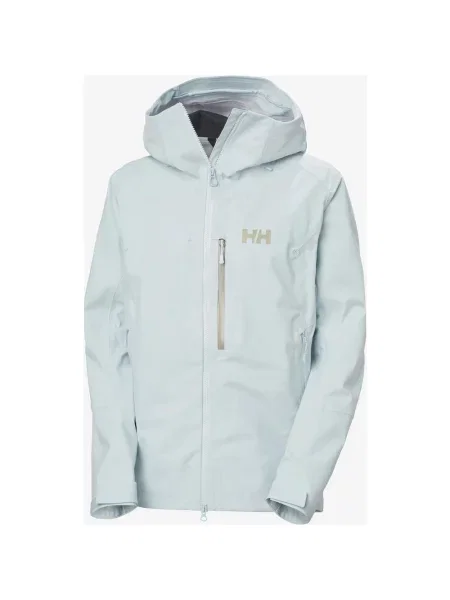 Kurtka z kapturem Helly Hansen Verglas Backcountry Shell Ski Free pastelowy jasny M niebieski