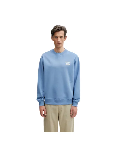 Drôle de Monsieur Le Sweatshirt Slogan bluza damska niebieska