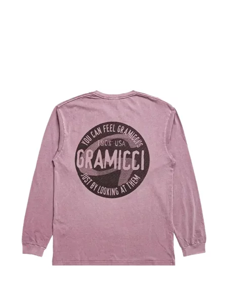 Lung tricou Gramicci cu imagine violet