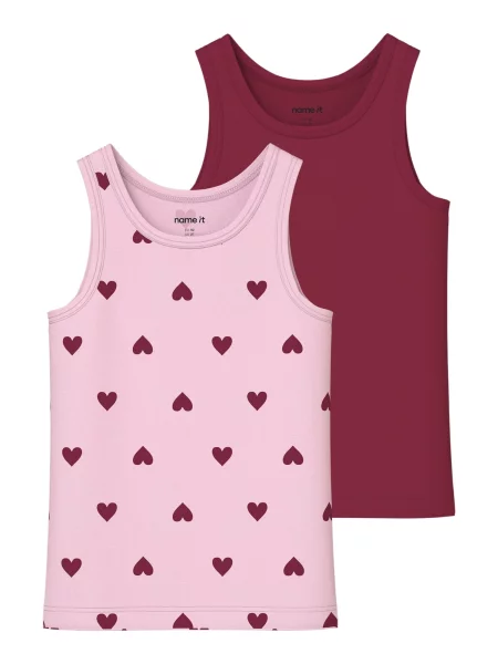 NAME IT Maiou Unterhemden Tanktops Bio-Baumwolle Nmftank' roz