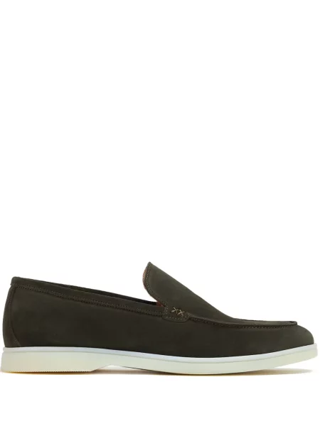 Pantofi loafer Forsa din piele de căprioară verde