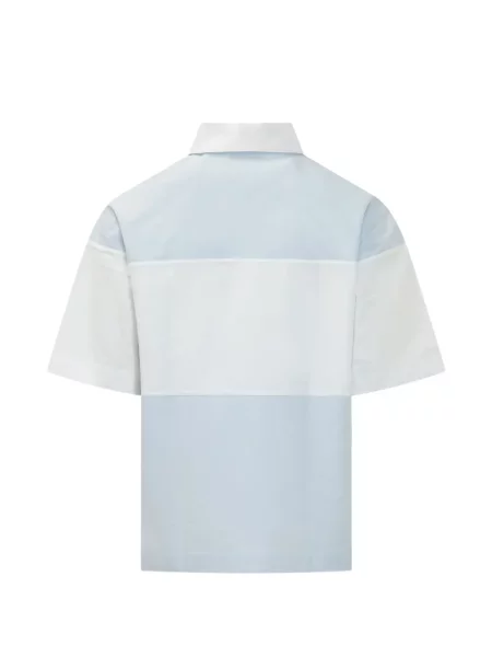Tricou polo Givenchy cu broderie albastru