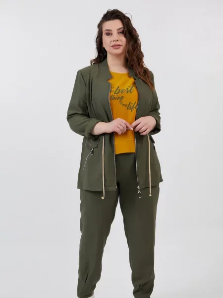 Лляний Блейзер All Posa хакі