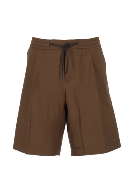 Pantaloni scurți Hosio cu cordon maro