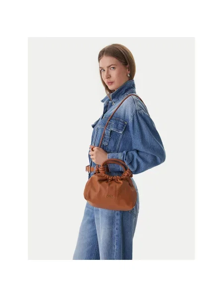 Tommy Hilfiger Дамска чанта Th Soft Leather Med Crossover кафяв