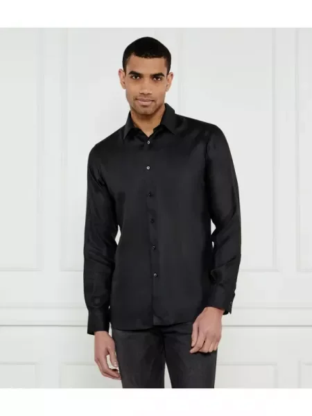 Karl Lagerfeld Len ing | Modern fit fekete