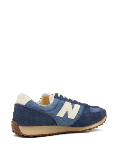 Велурени чехли New Balance на платформе сиво