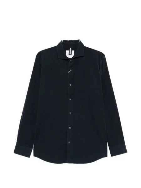 Риза Profuomo от рипсено кадифе синьо