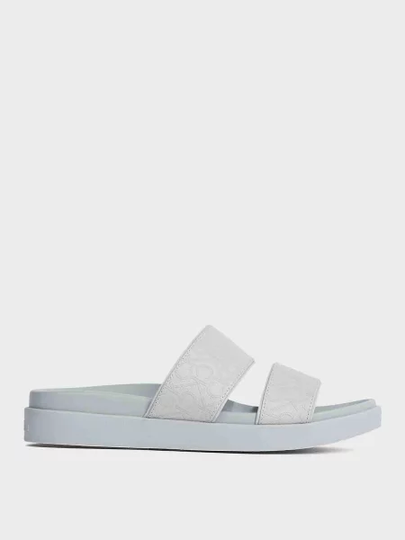 Шлепанцы Calvin Klein без каблука серые