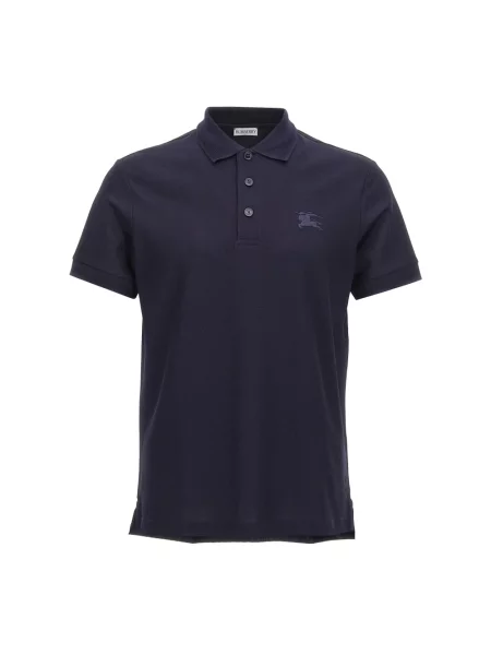 Koszulka polo Burberry z krótkim rękawem czarna