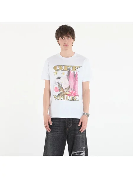 Tricou Off-White Allover Frame Slim S/S Tee White M alb