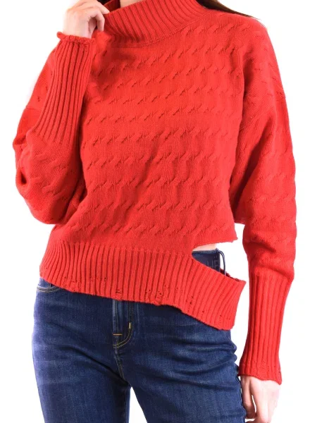 Pulover Pinko cu guler înalt roșu