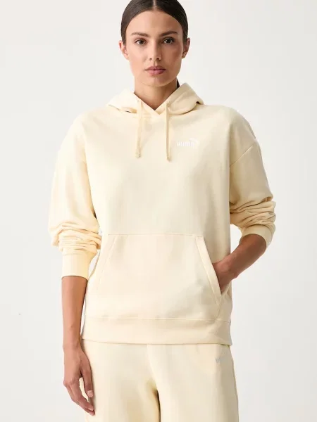 Puma hanorac cu glugă pentru femei cu Essentials galben