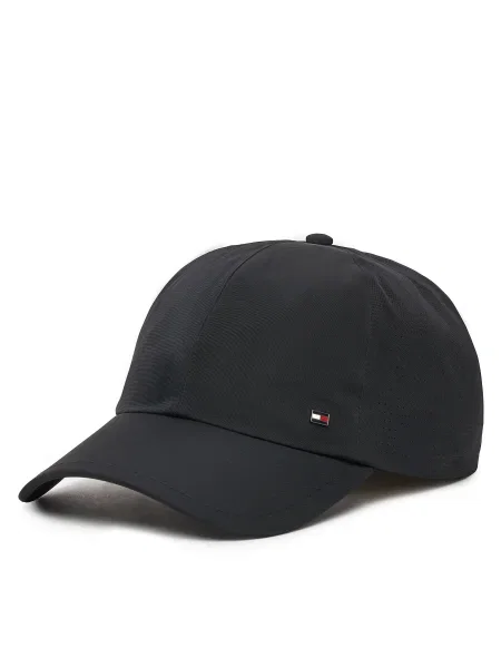 Шапка с козирка Tommy Hilfiger с изчистен дизайн черно