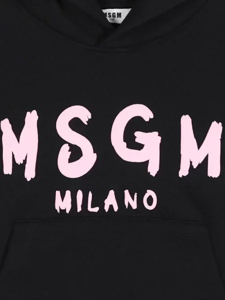 Bluza z kapturem dziecięca Msgm czarna