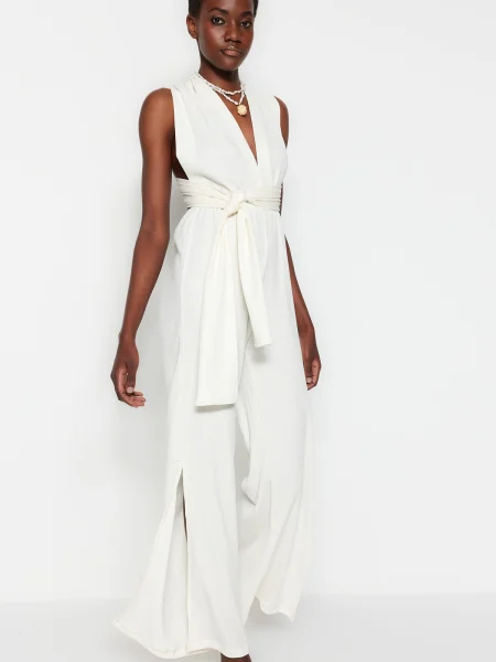 Salopetă Trendyol alb