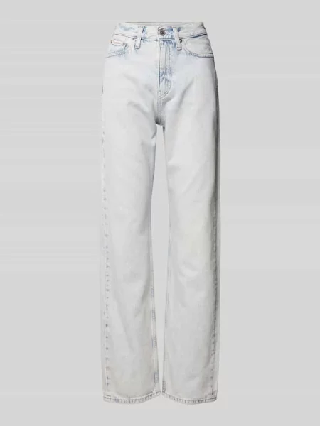 Calvin Klein Jeans jeansy high waist niebieskie