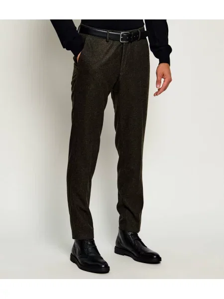 TIGER OF SWEDEN De lână pantaloni Tenuta verde