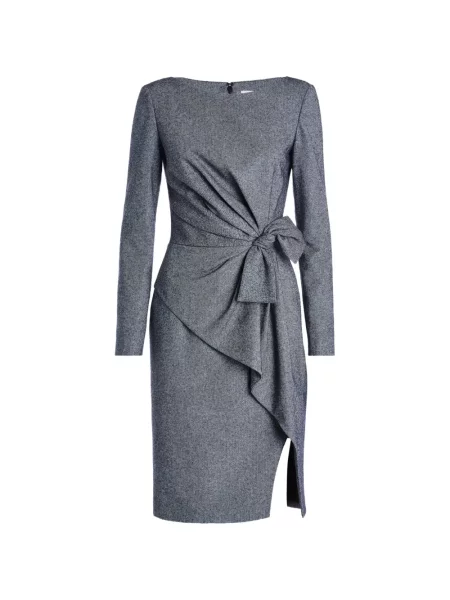 Lung rochie mini Genny cu funde albastru