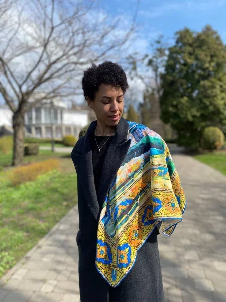 MyScarf Basic Хустка Мультиколор Шовк