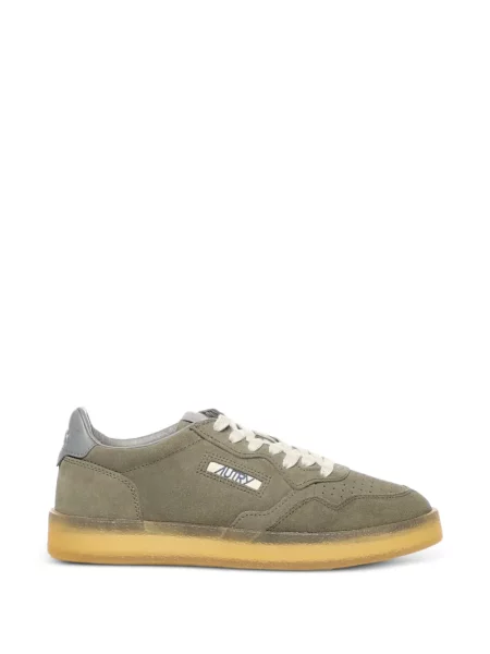 Sneakerși Autry din piele de căprioară verde