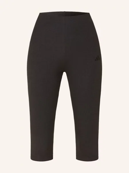 Legginsy Seasonal Essentials Rib Capri czarne