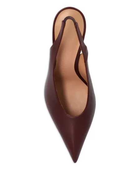 Pantofi cu toc The Attico slingback roșu