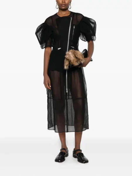 Rochie Simone Rocha transparente de costum negru