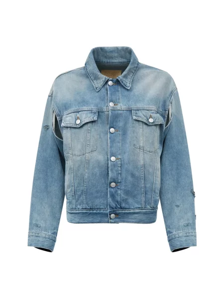 Kurtka koszulowa Mm6 Maison Margiela niebieska