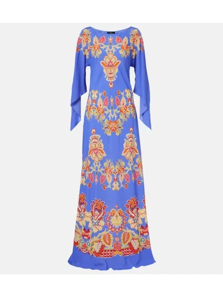 Maksi sukienka maxi Etro z nadrukiem garniturowa