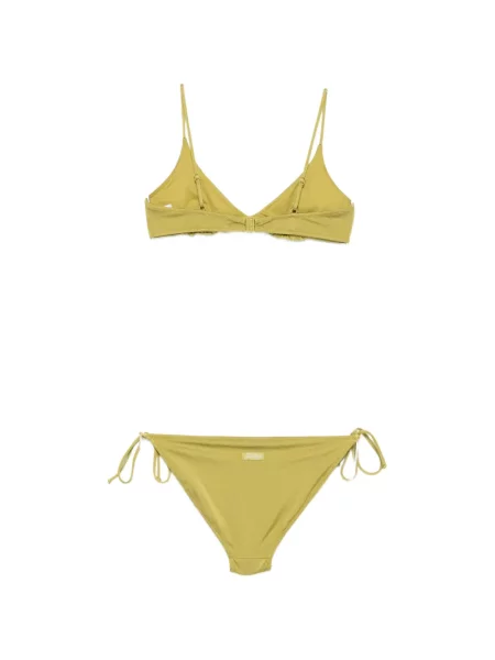 Bikini Mc2 Saint Barth cu paiete cu model zebră verde