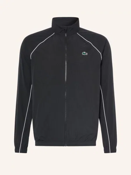 Lacoste Kurtka Dresowa schwarz biała