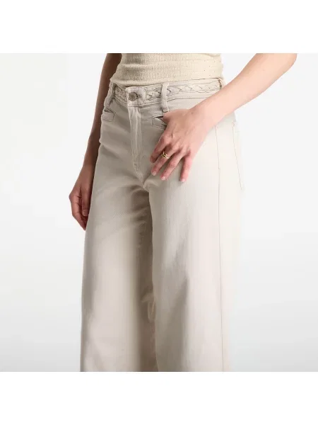 Дънки GUESS Zoya Crop Leg Braided Jeans Lovers Beach бежово