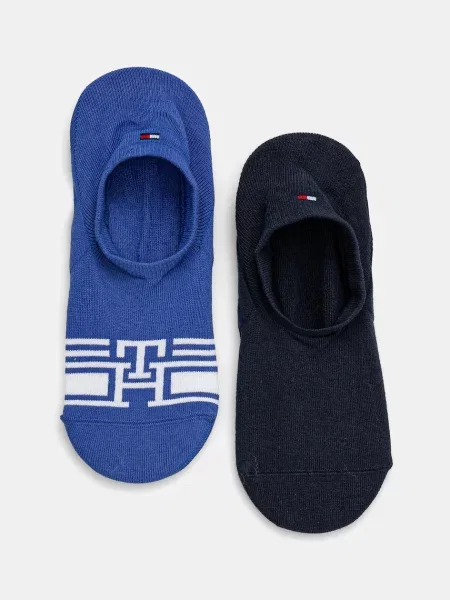 Чорапи Tommy Hilfiger 2 чифта синьо
