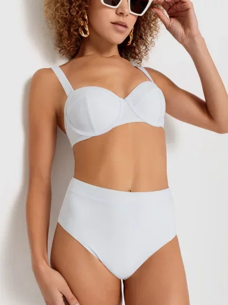 LSCN by LASCANA Bikini hlačke Gina' bela