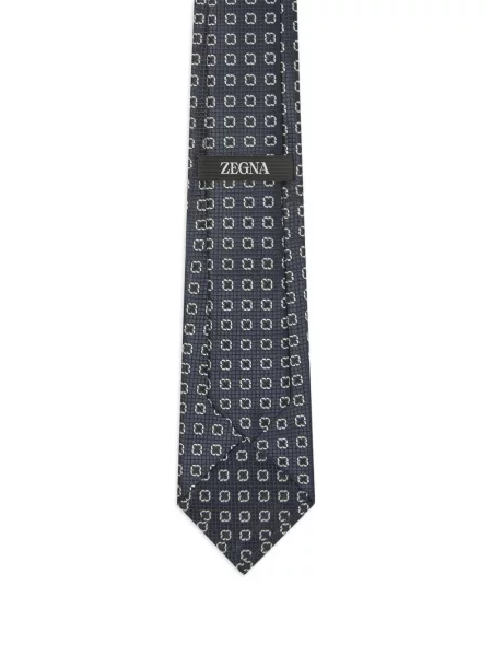 Cravată Zegna de mătase albastru