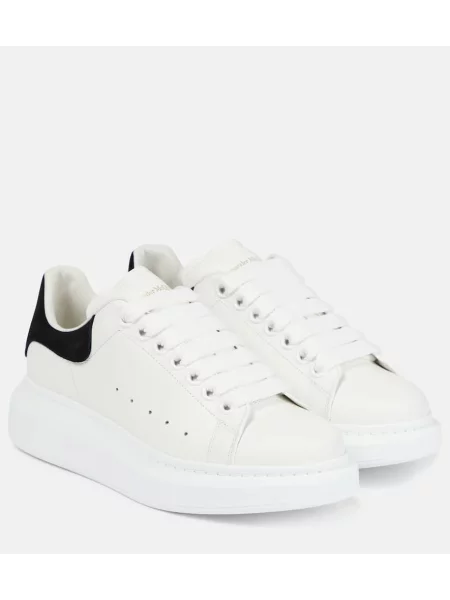 Usnjene superge Alexander Mcqueen bela